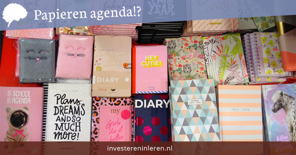Kliniek Voorverkoop Fascineren Een papieren agenda anno 2022? Ja! Waarom eigenlijk?